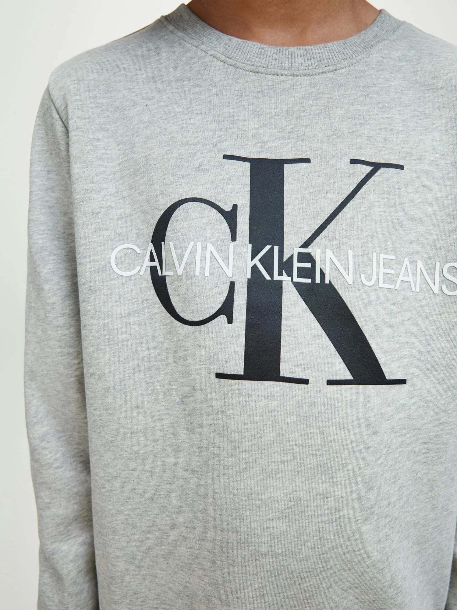 Calvin Klein Kids Unisex 4-7 Organic Cotton Logo Sweatshirt - Image 7
