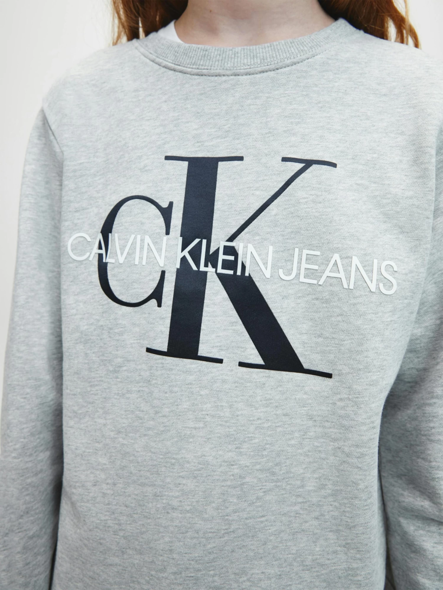 Calvin Klein Kids Unisex 4-7 Organic Cotton Logo Sweatshirt - Image 8