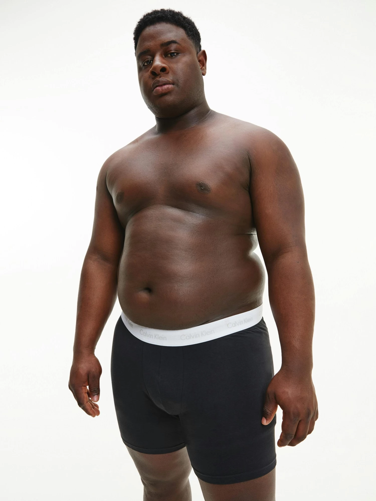 Calvin Klein Cotton Stretch Plus Size 3 Pack Boxer Briefs - Image 2