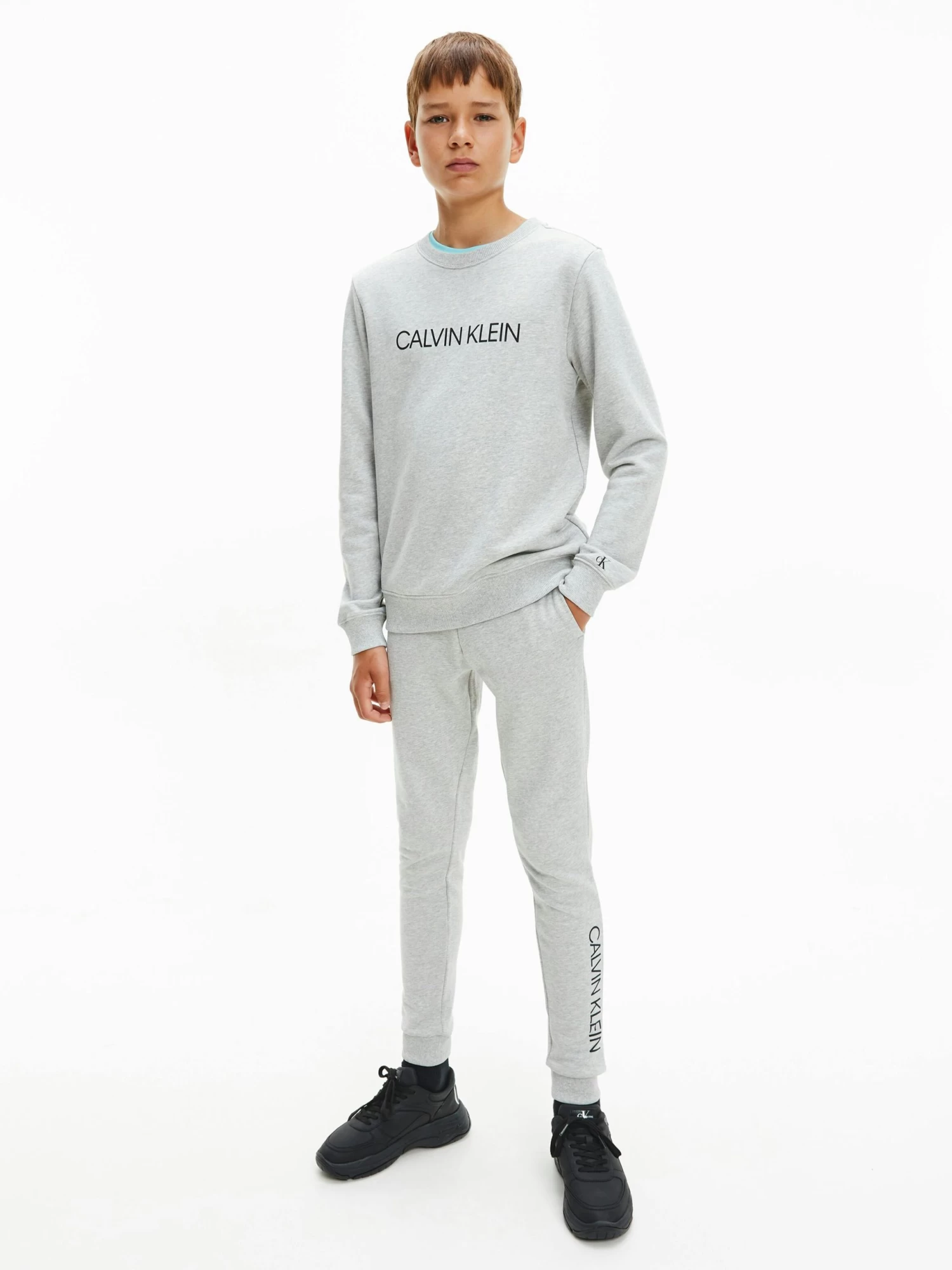 Calvin Klein Boys 4-7 Institutional Logo Sweatpants - Image 6