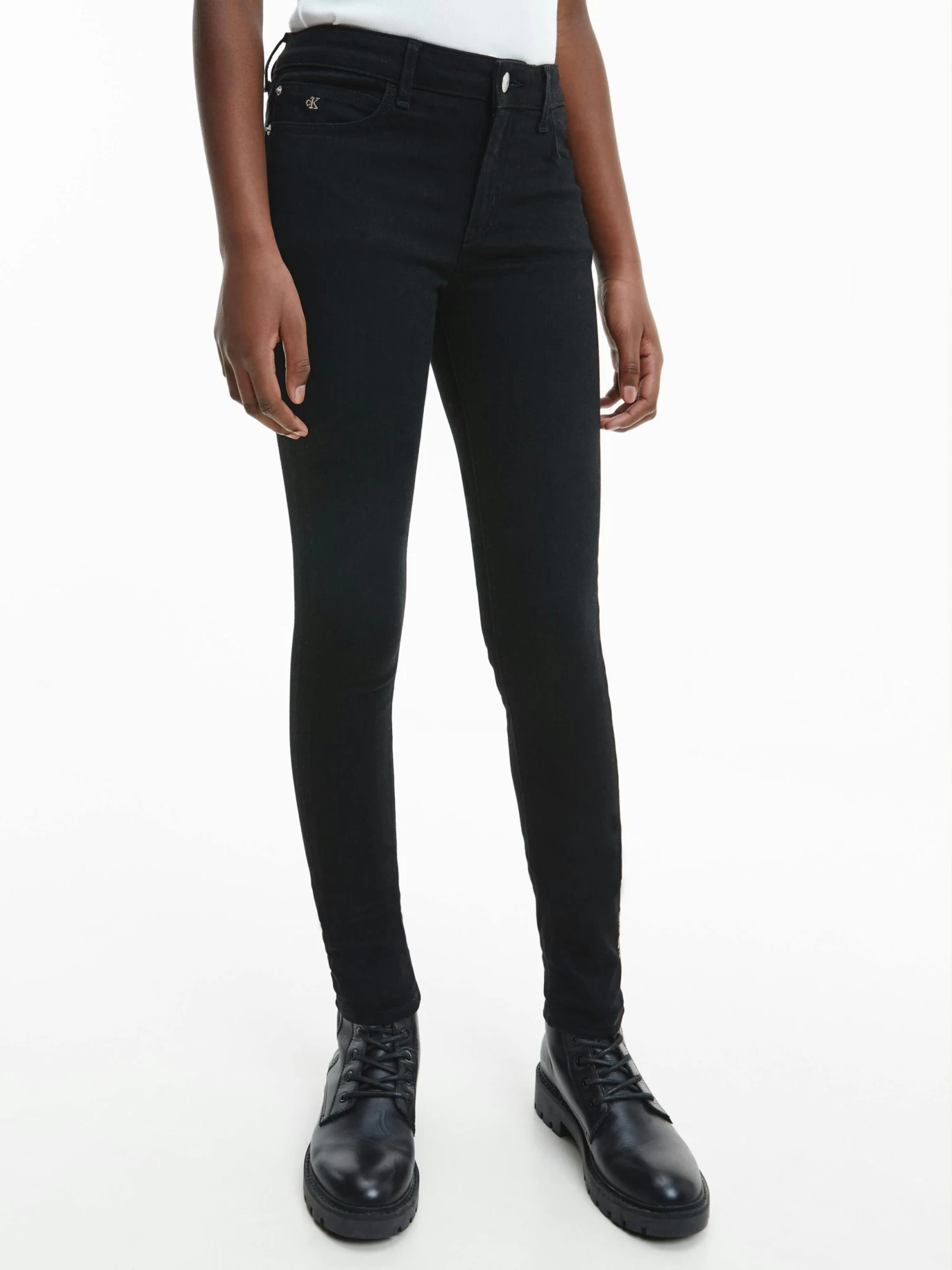 Calvin Klein Girls 8-16 Mid Rise Skinny Jeans - Image 2