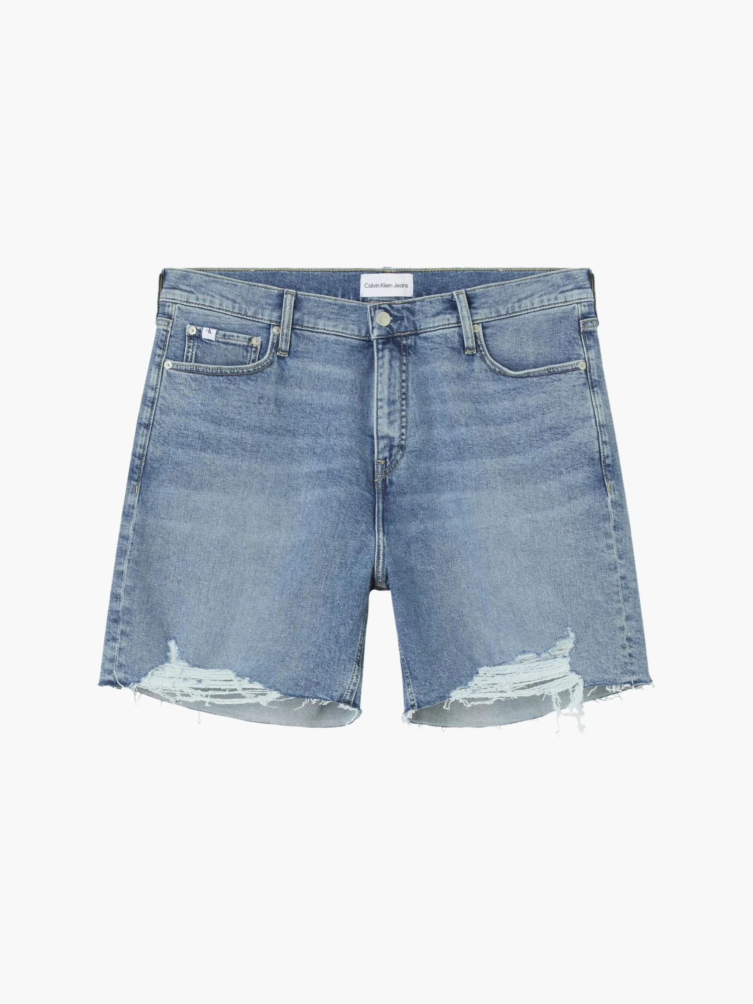 Calvin Klein Plus Size Denim Mom Shorts - Image 5