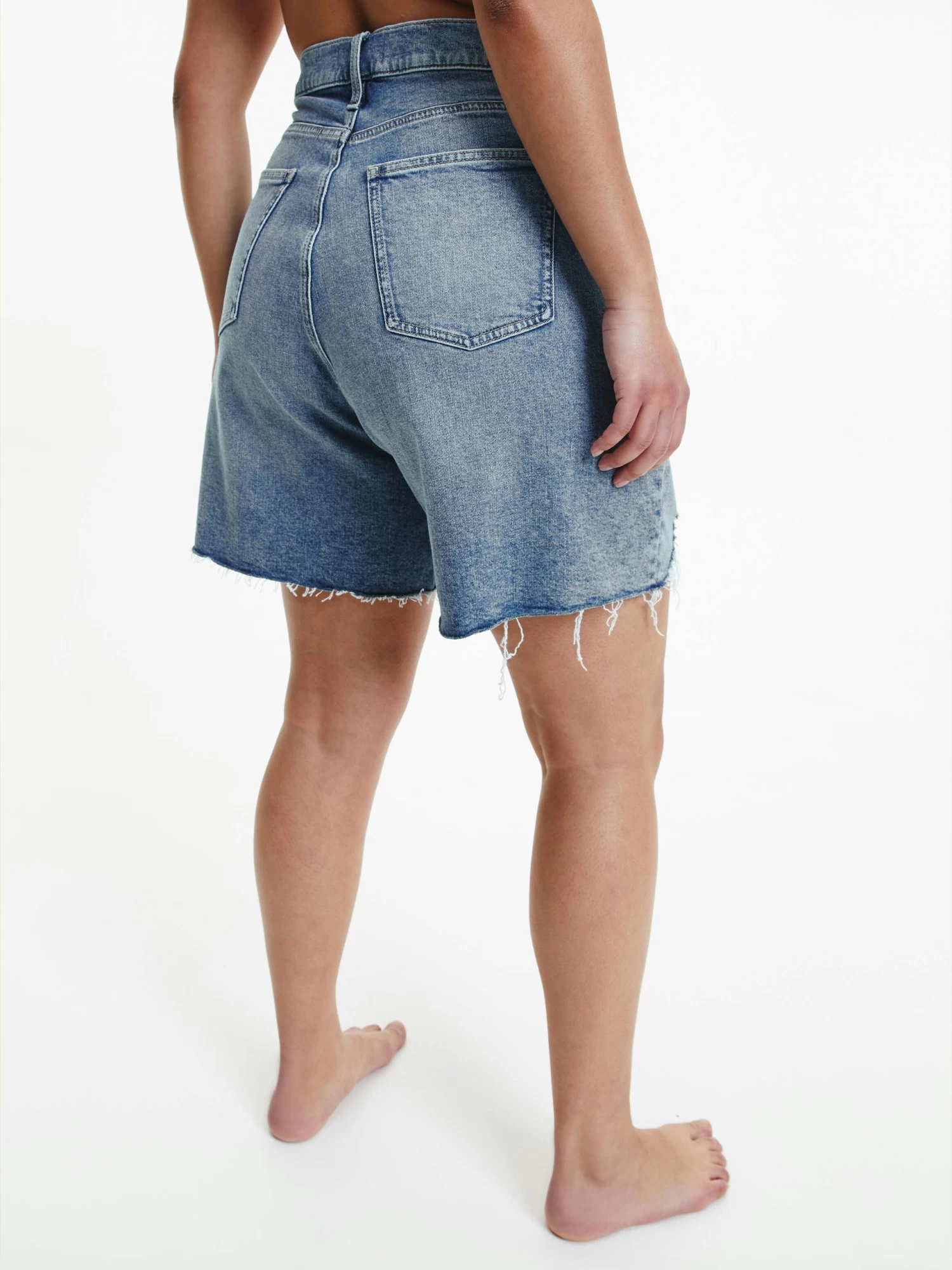 Calvin Klein Plus Size Denim Mom Shorts - Image 2