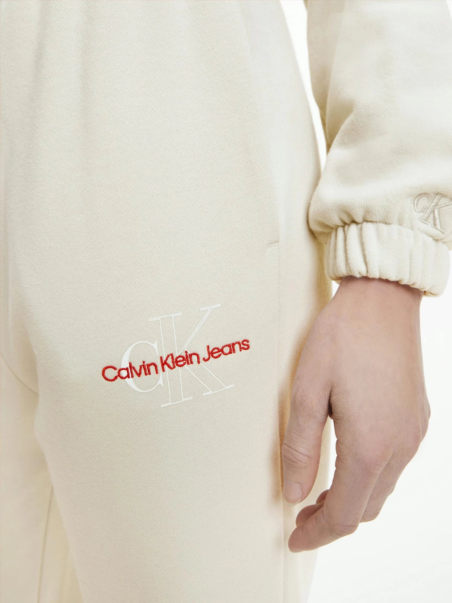 Calvin Klein Relaxed Monogram Joggers - Image 4