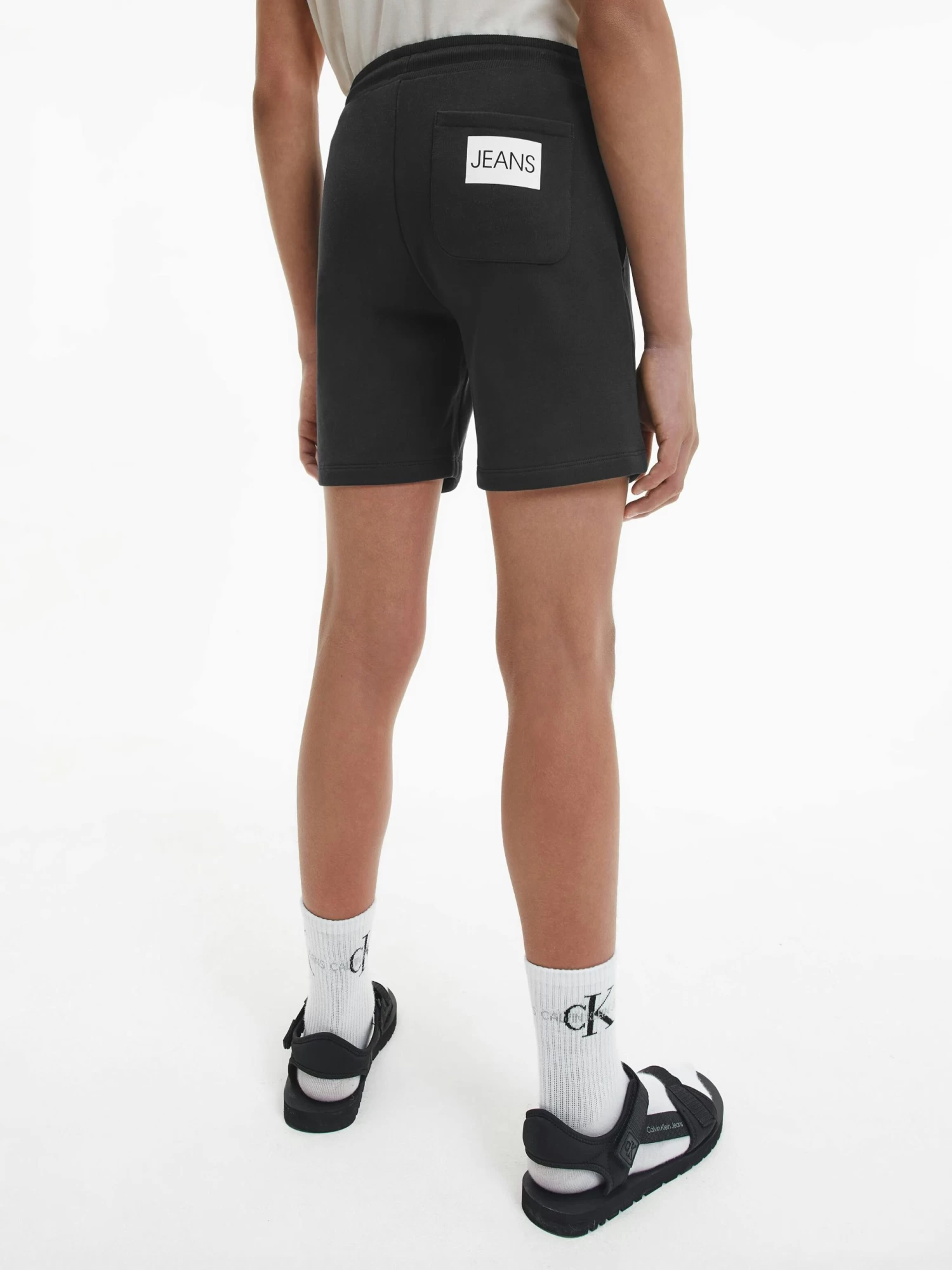Calvin Klein Boys 8-16 Logo Jogger Shorts - Image 3