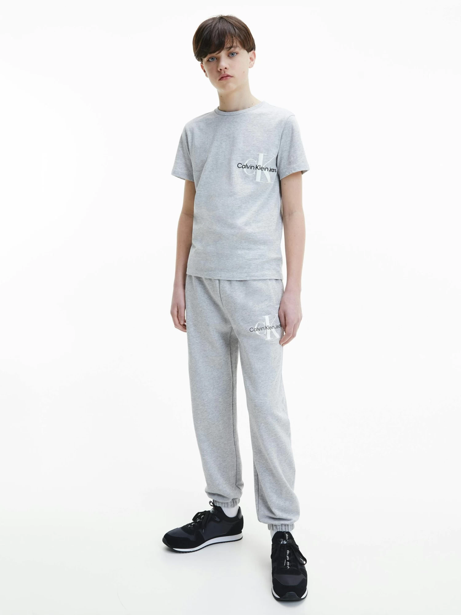 Calvin Klein Boys 4-7 Glow In The Dark Logo Joggers - Image 2