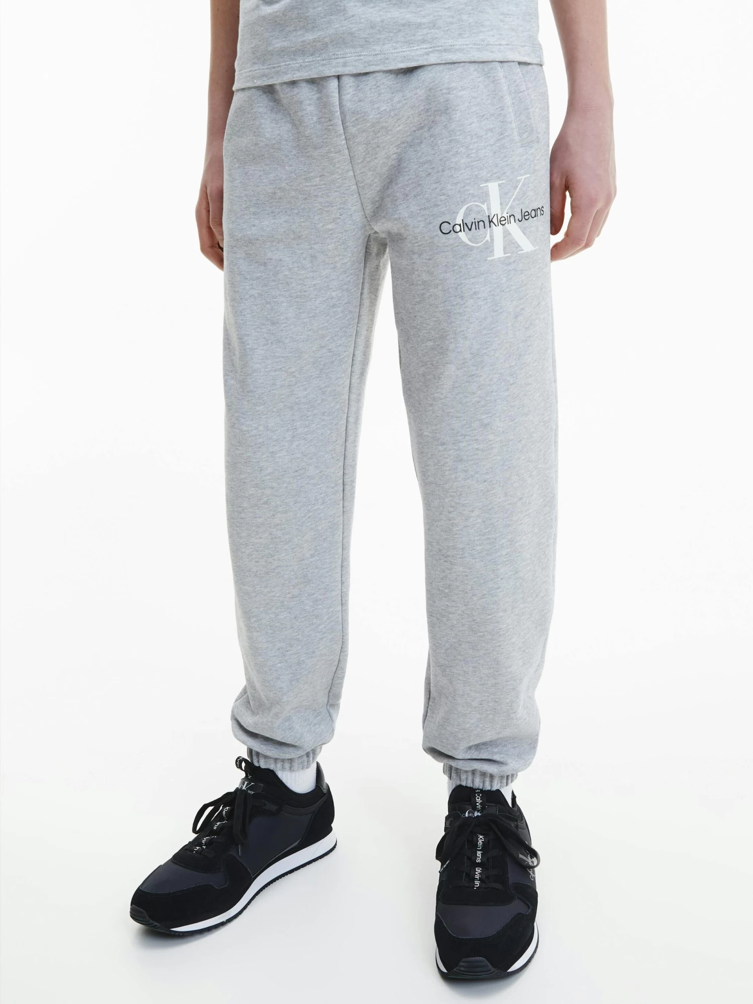 Calvin Klein Boys 4-7 Glow In The Dark Logo Joggers - Image 5