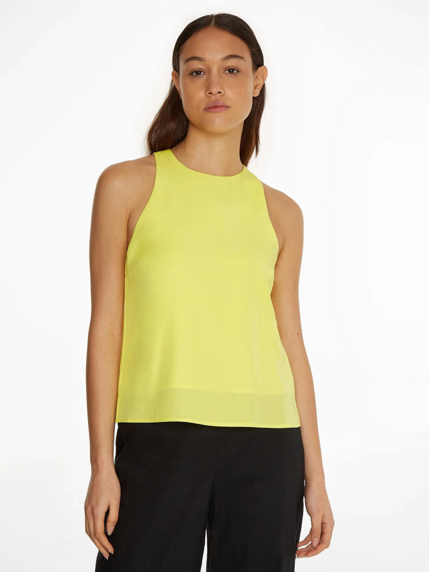 Calvin Klein Soft Twill Sleeveless Top