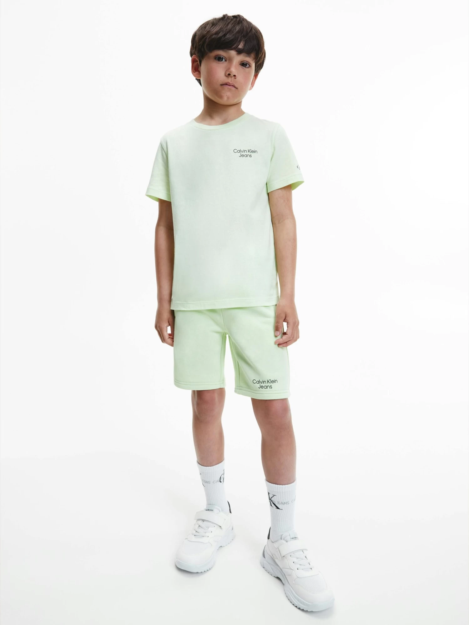 Calvin Klein Boys 4-7 Slim Jogger Shorts - Image 9