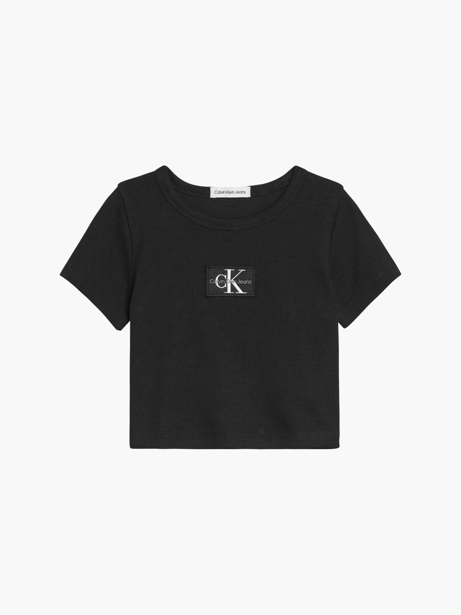 Calvin Klein Girls 8-16 Ribbed Logo T-shirt - Image 2