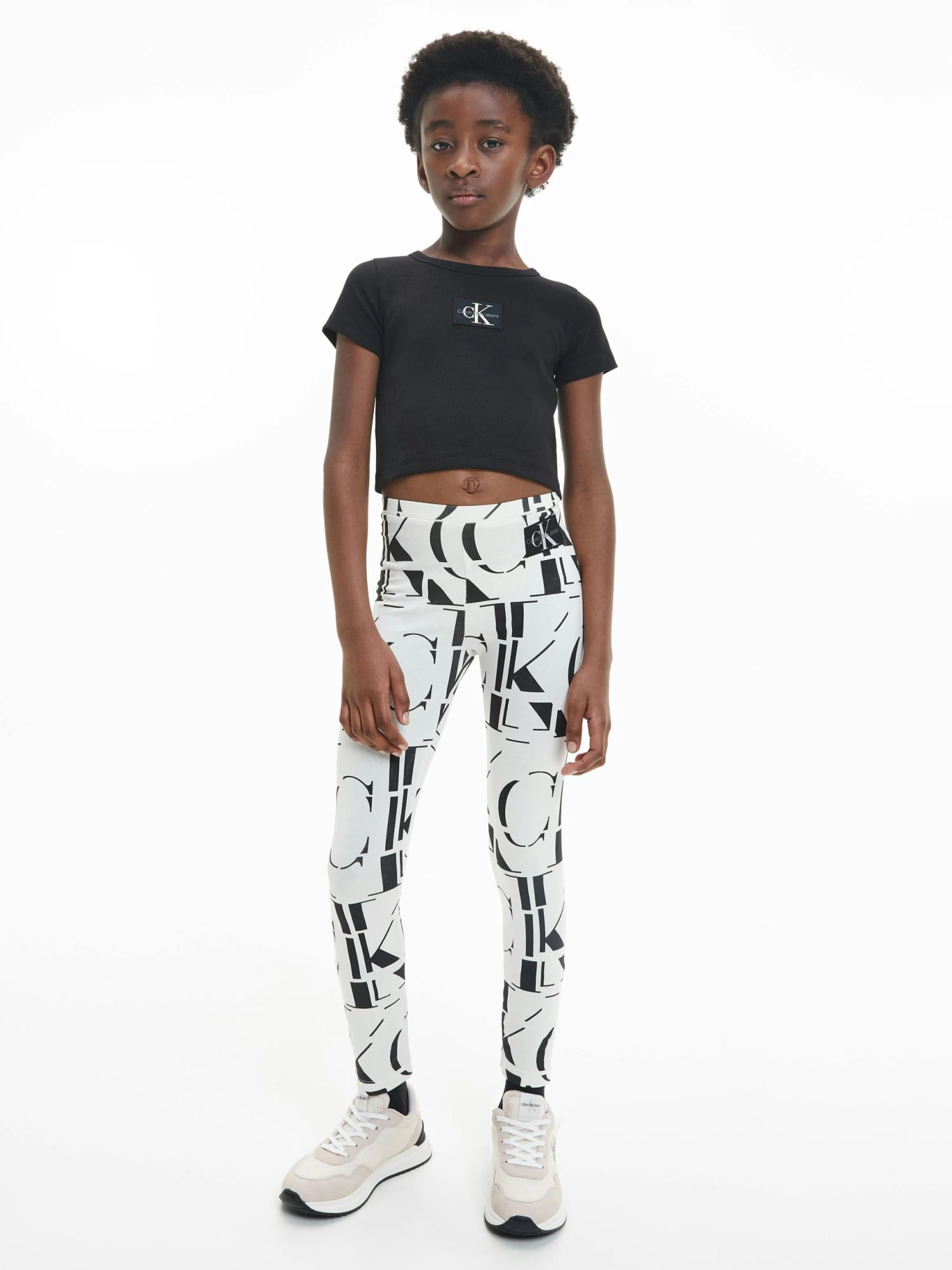 Calvin Klein Girls 8-16 Ribbed Logo T-shirt - Image 10