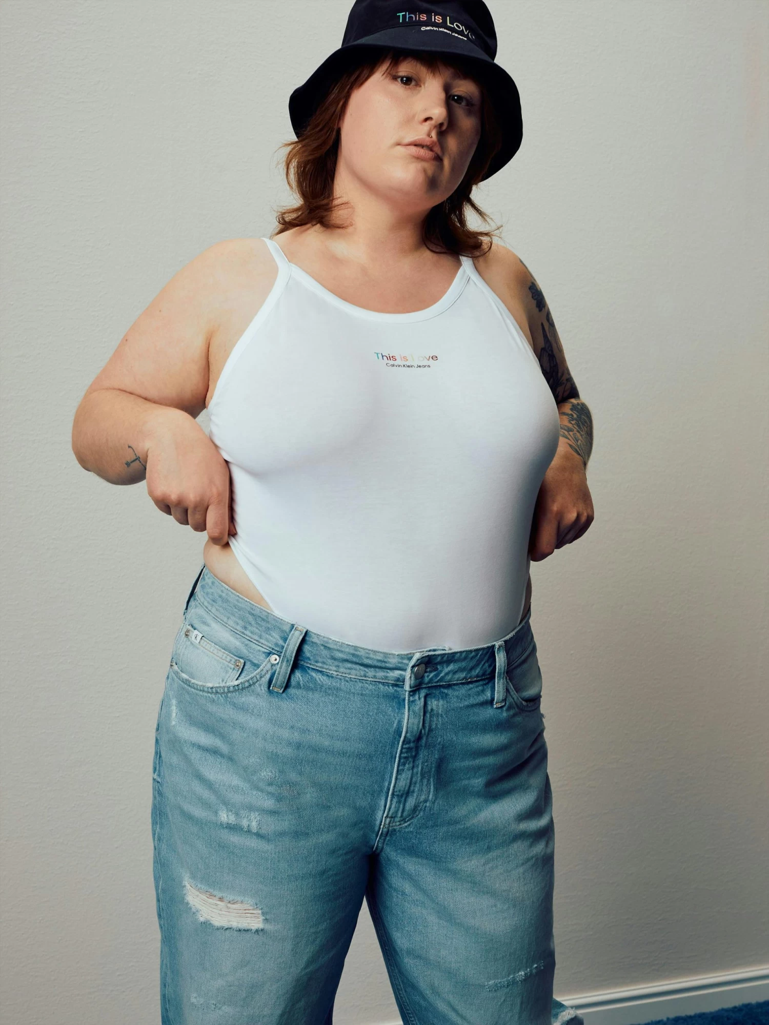 Calvin Klein Pride High Leg Bodysuit