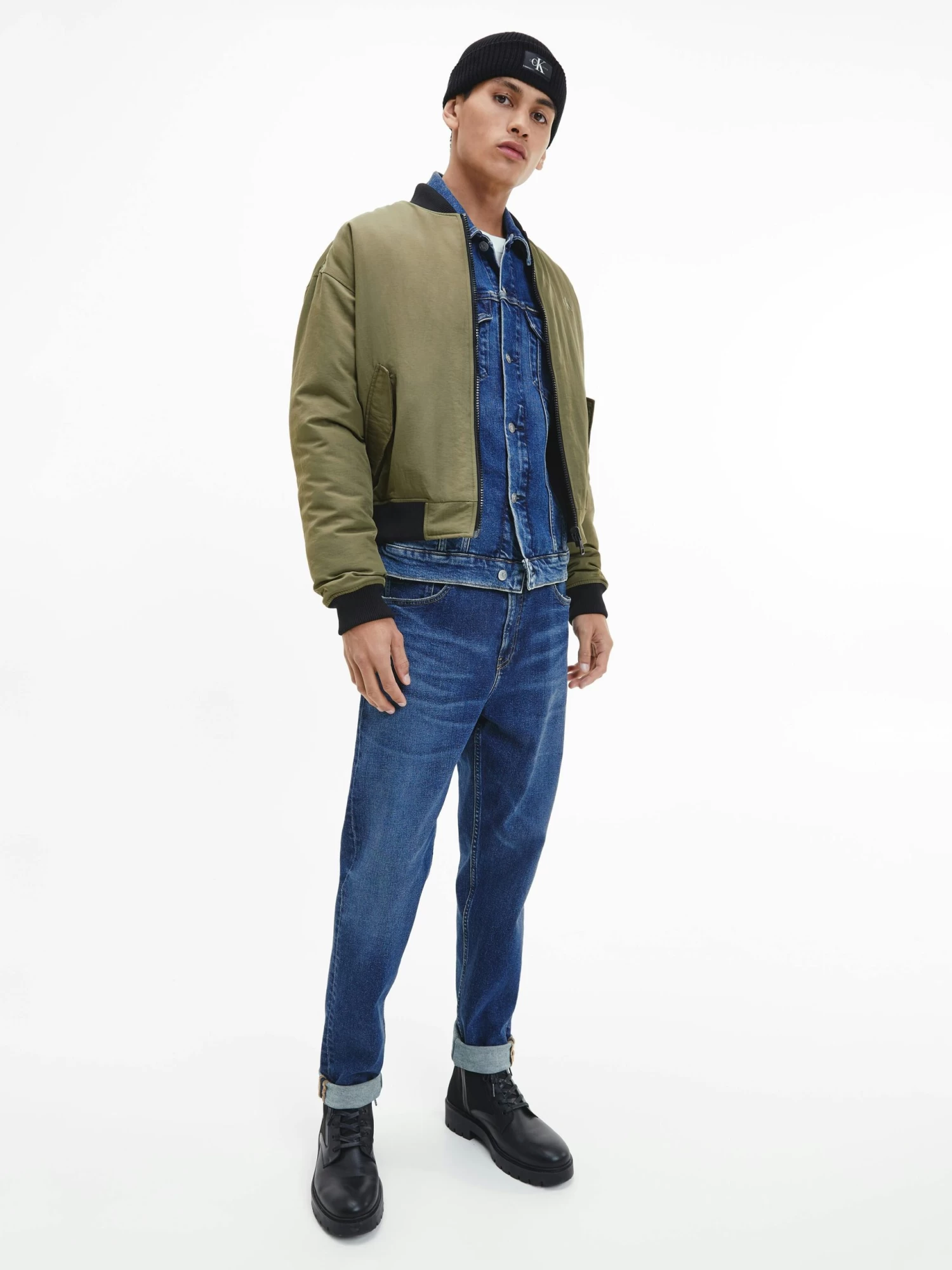 Calvin Klein Relaxed Reversible Bomber Jacket - Image 4