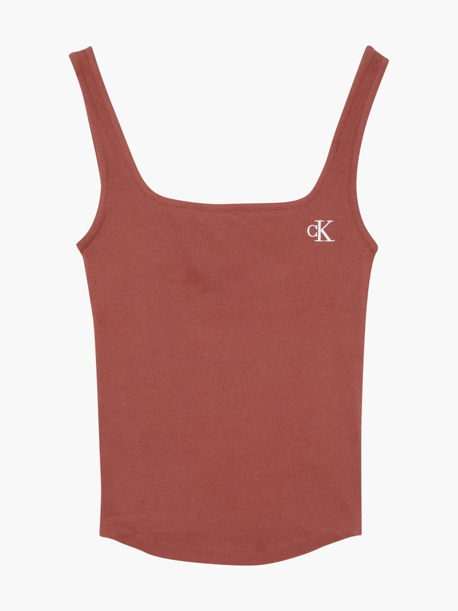 Calvin Klein Slim Ribbed Tank Top - Image 6