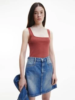 Calvin Klein Slim Ribbed Tank Top