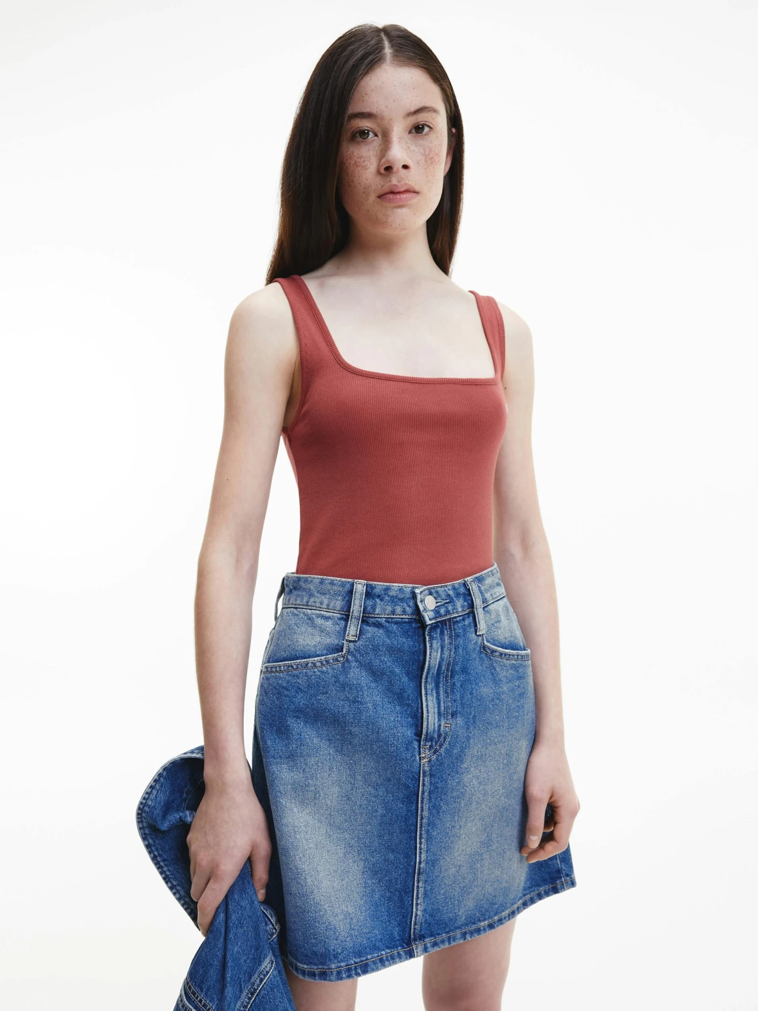 Calvin Klein Slim Ribbed Tank Top