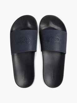 Calvin Klein Textured Logo Slides