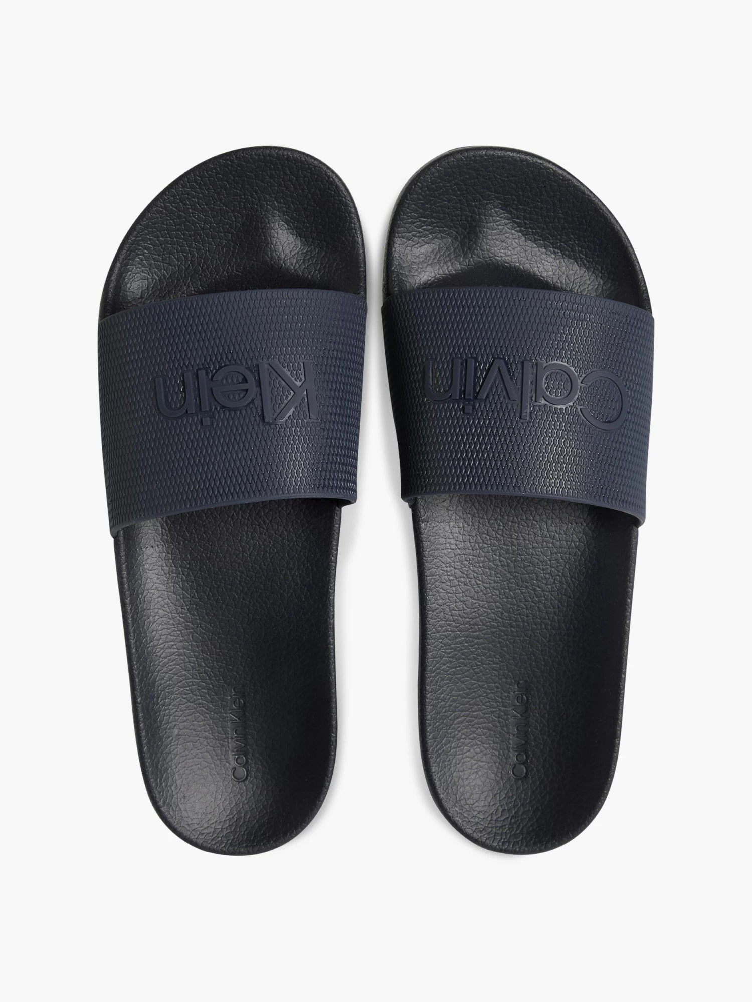 Calvin Klein Textured Logo Slides