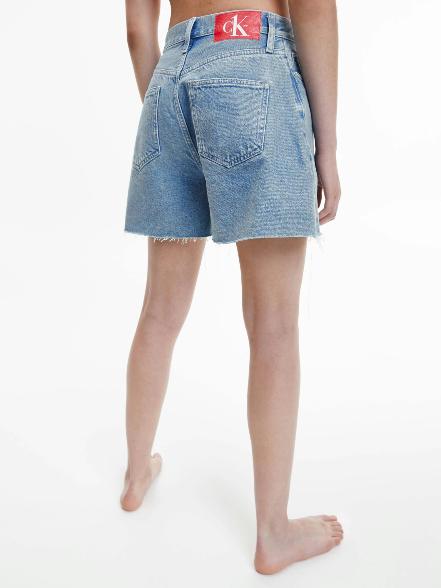 Calvin Klein CK One High Rise Relaxed Denim Shorts - Image 2