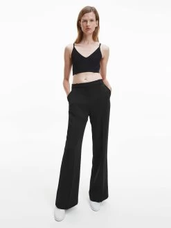 Calvin Klein Crepe Wide Leg Pant