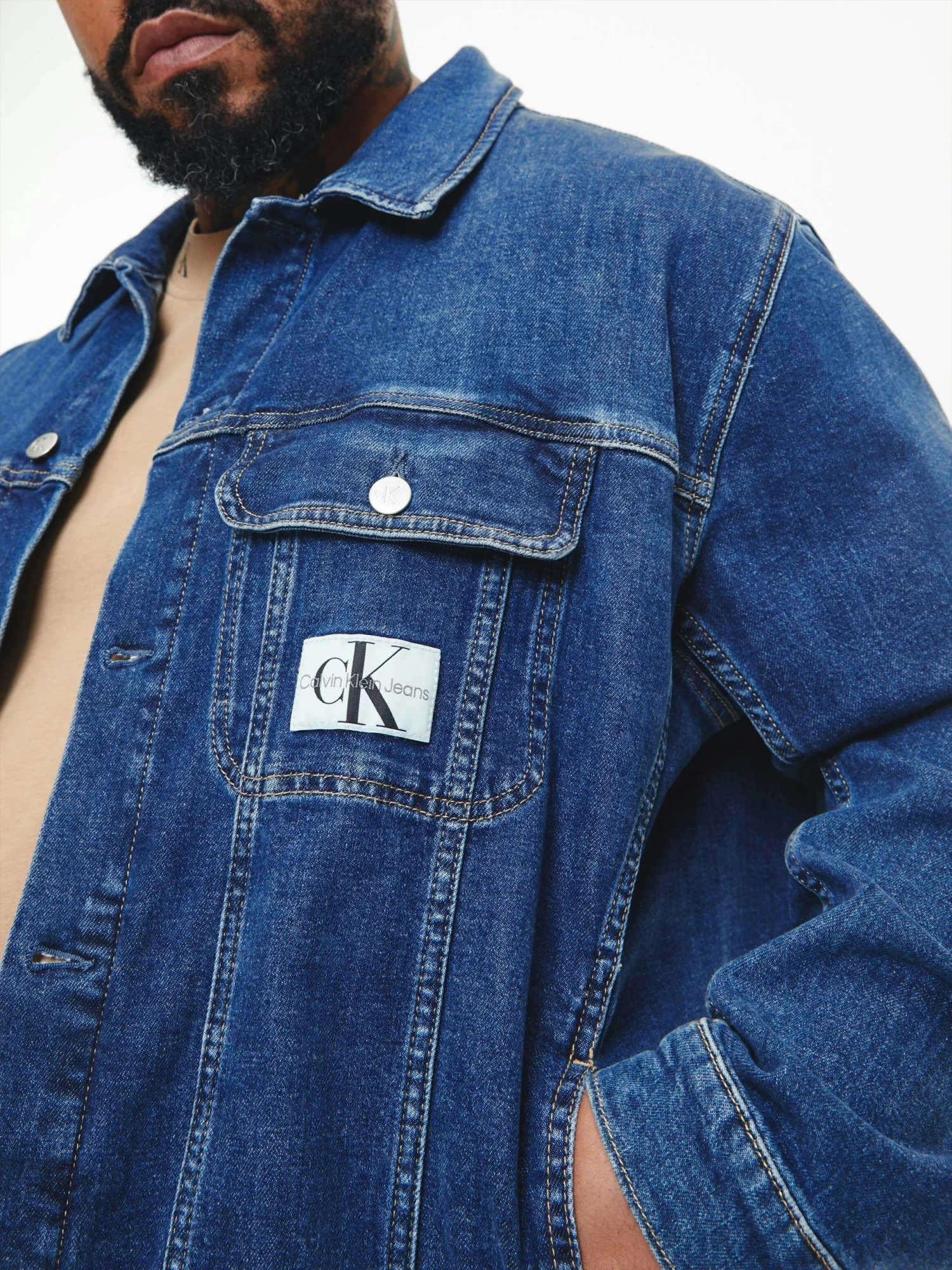 Calvin Klein Plus Size Denim Jacket - Image 3