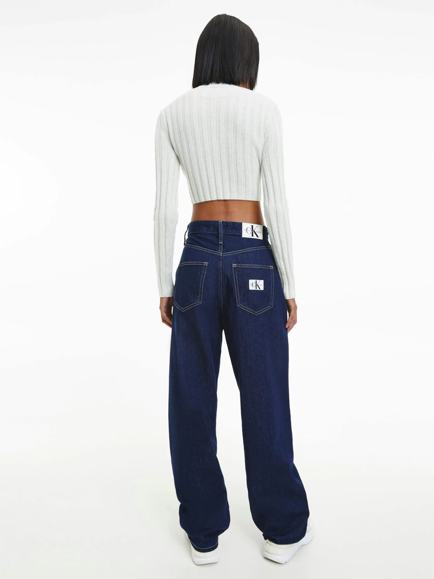 Calvin Klein Wool Knit Wrap Top - Image 2