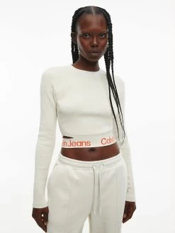 Calvin Klein Cut Out Logo Tape Jumper