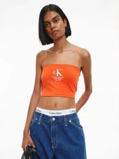 Calvin Klein Logo Bandeau Top
