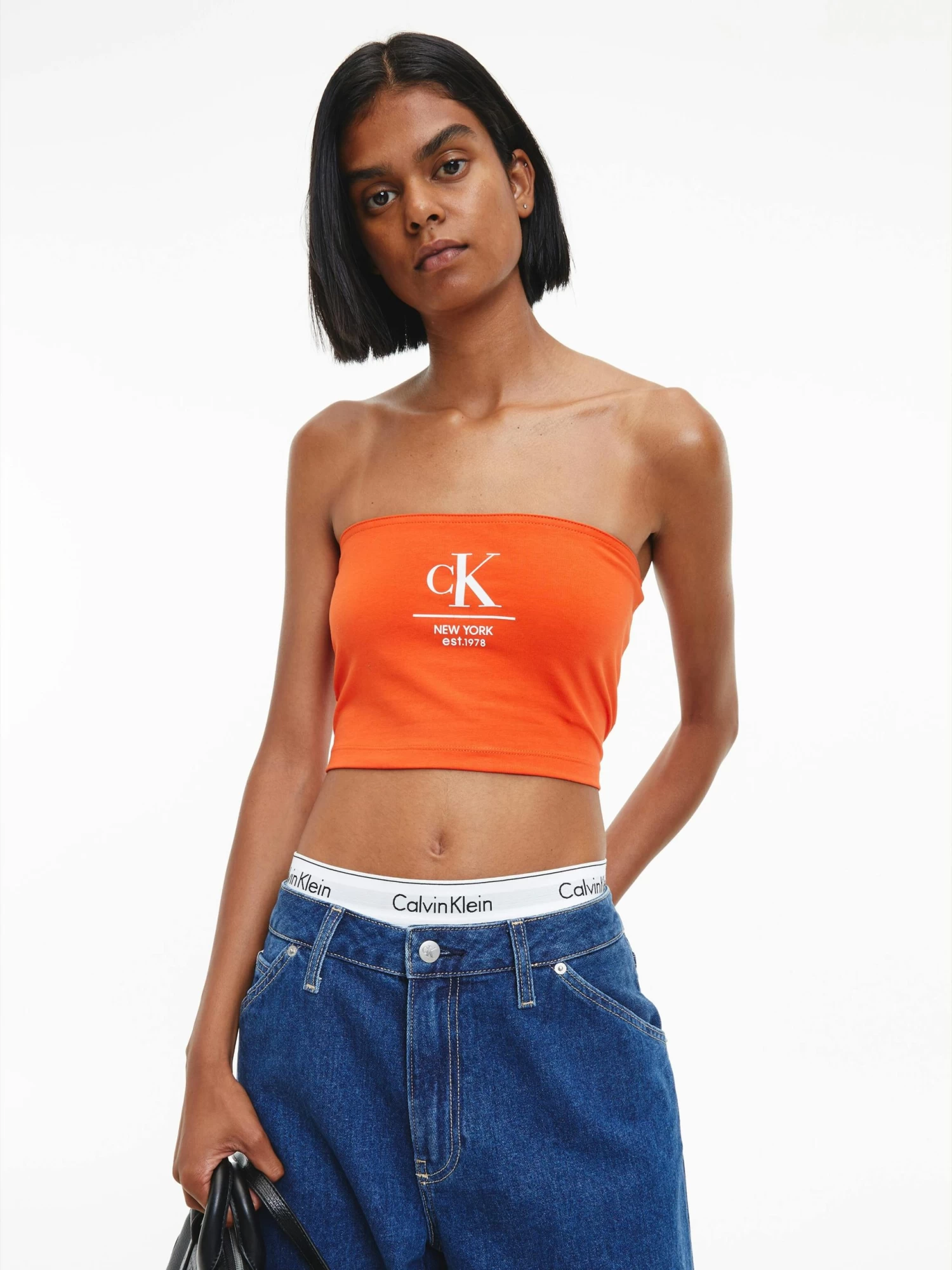 Calvin Klein Logo Bandeau Top