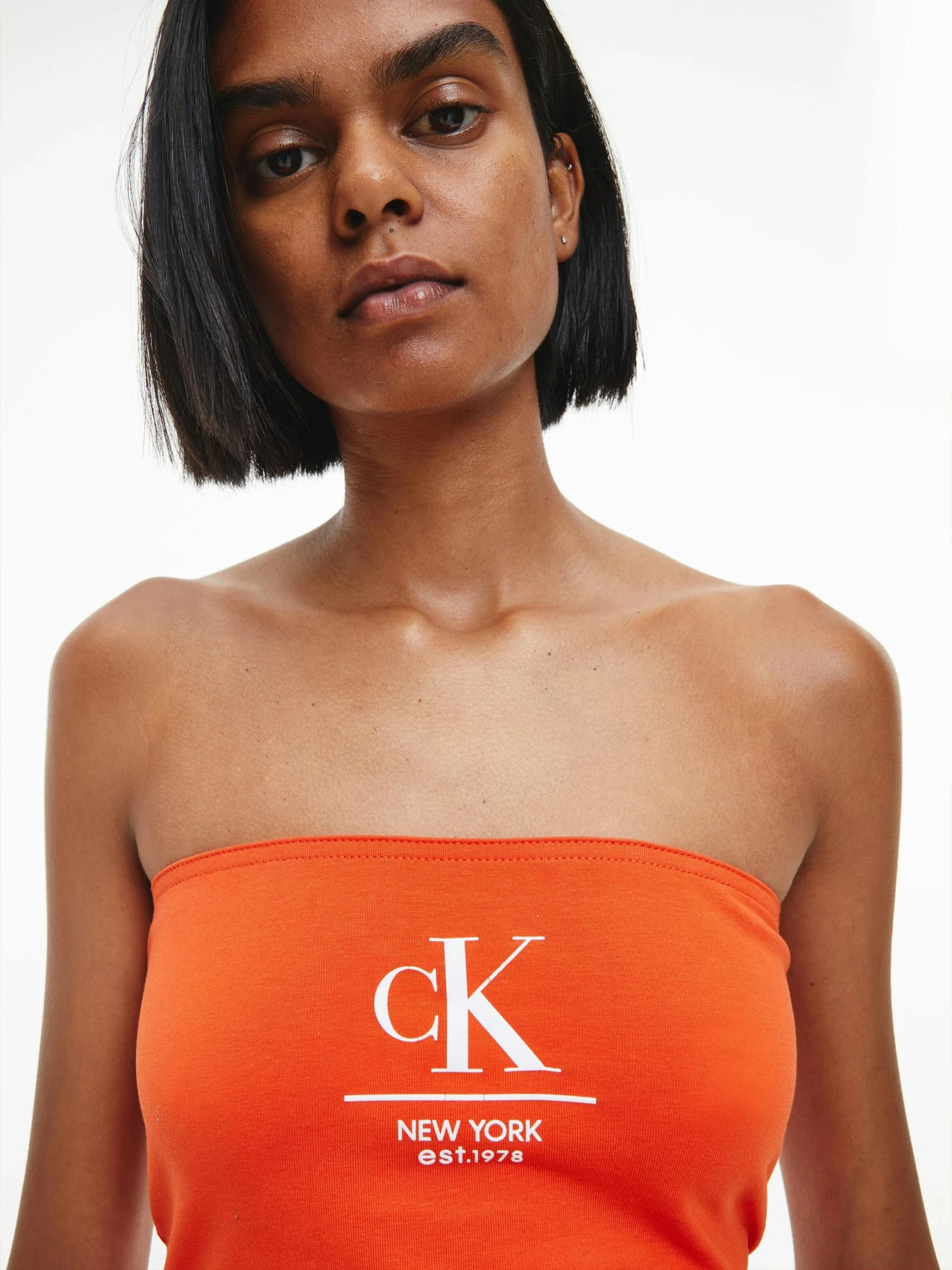 Calvin Klein Logo Bandeau Top - Image 3