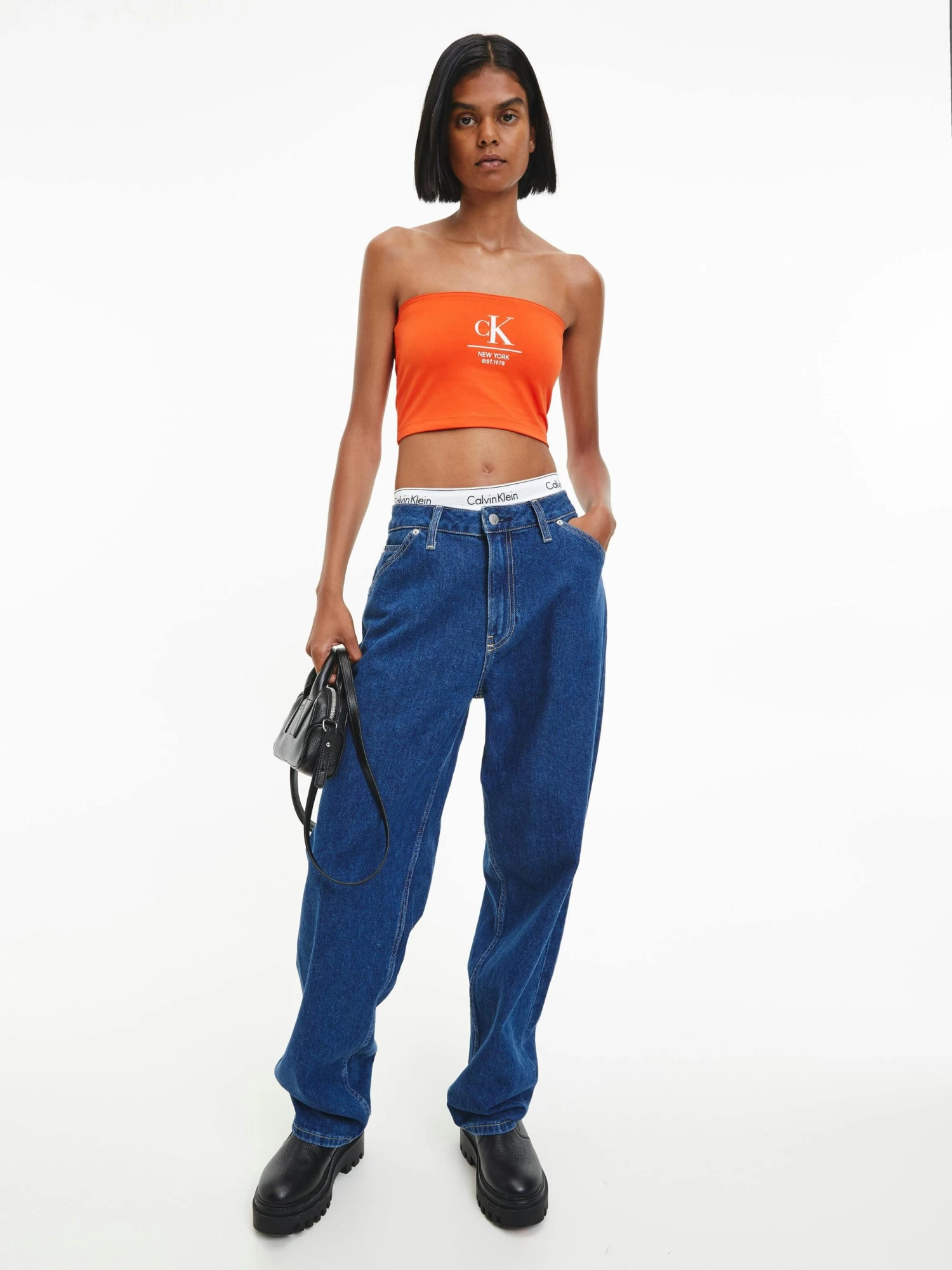 Calvin Klein Logo Bandeau Top - Image 4