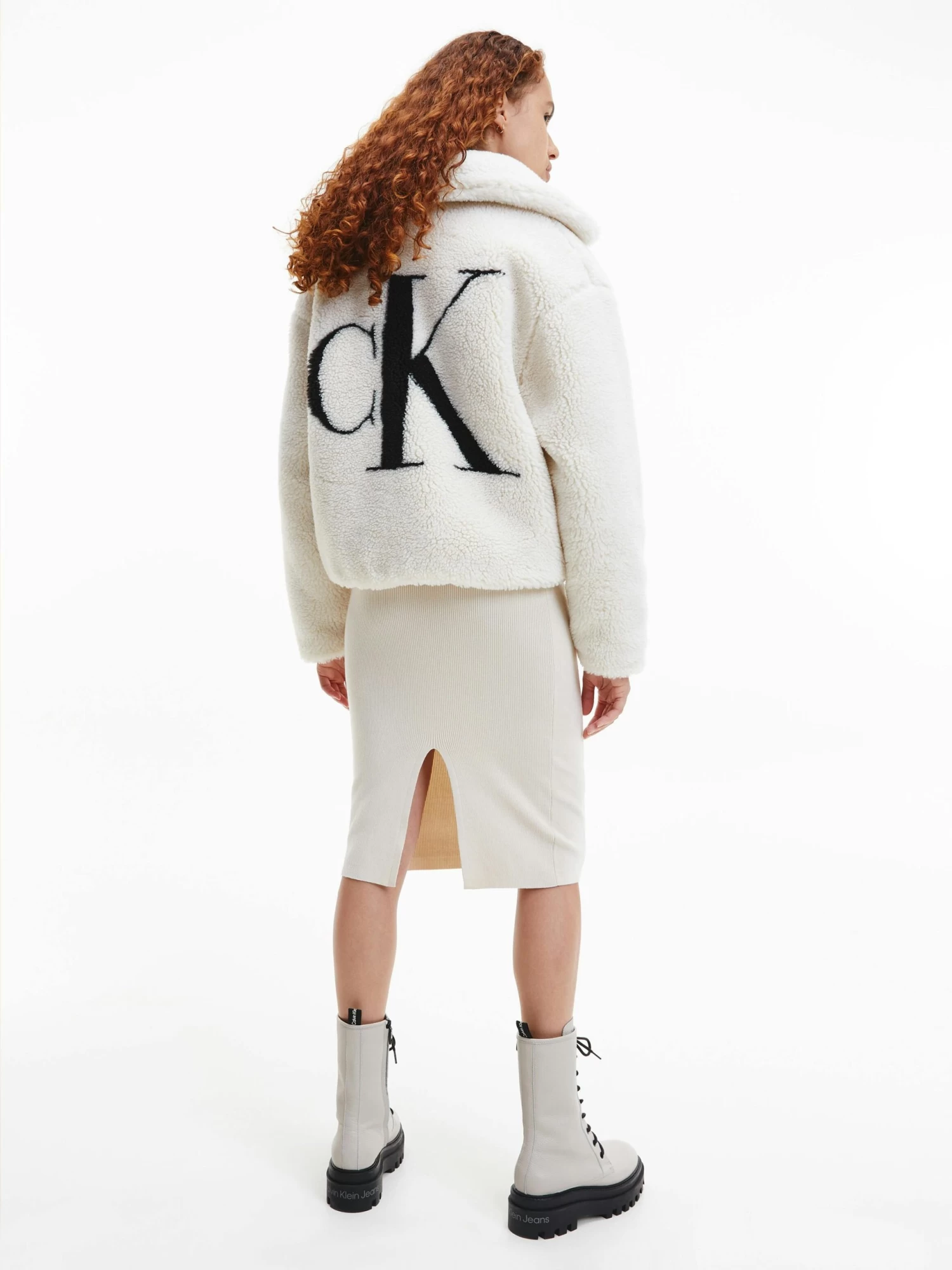 Calvin Klein Padded Sherpa Logo Jacket - Image 2