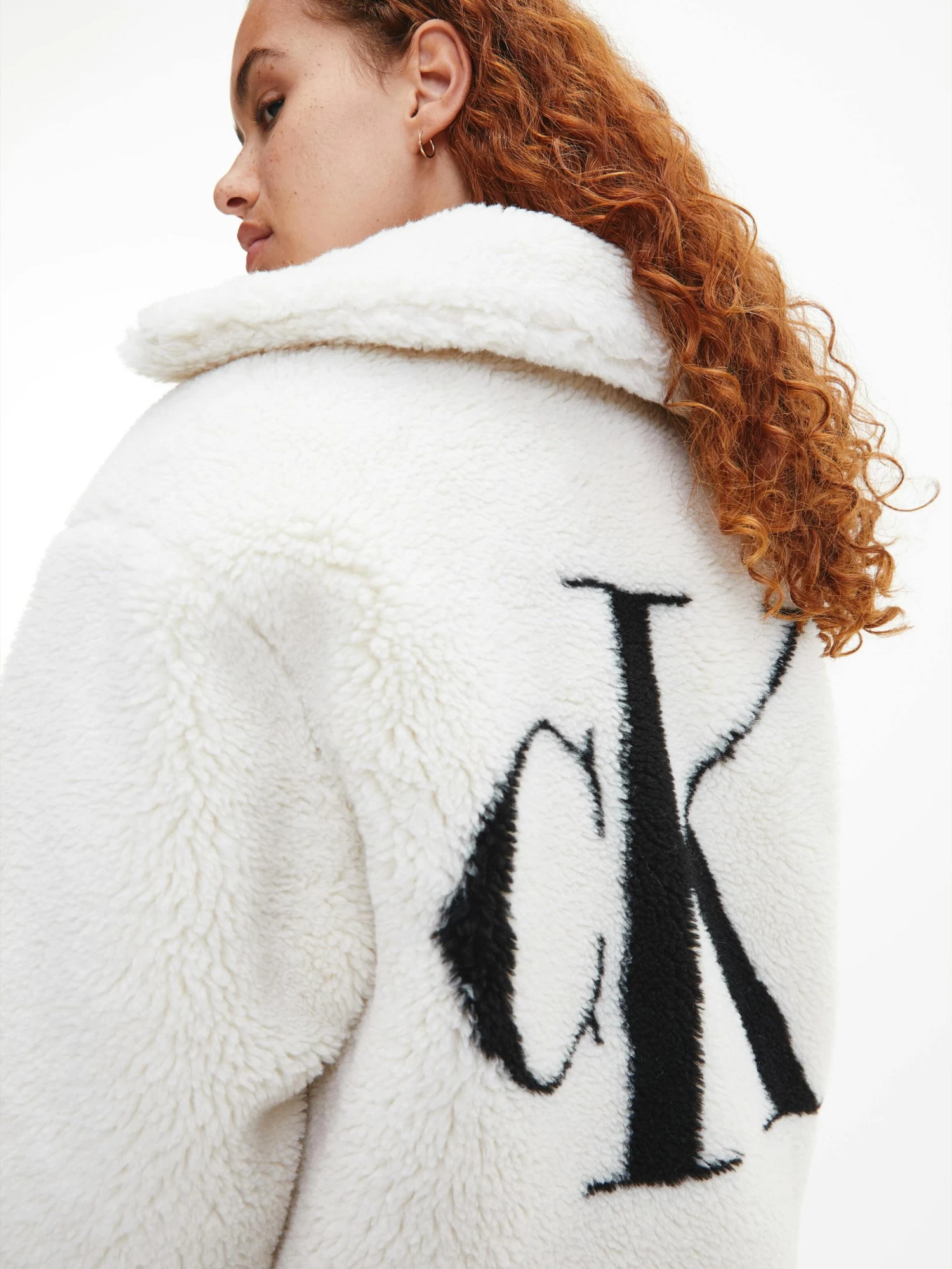 Calvin Klein Padded Sherpa Logo Jacket - Image 3