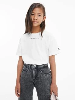 Calvin Klein Girls 4-7 Cotton Boxy T-Shirt