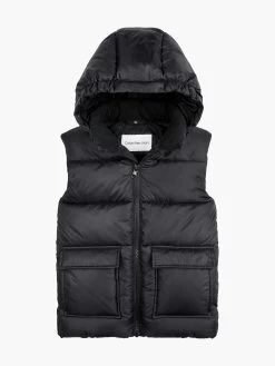 Calvin Klein Kids Unisex 8-16 Iridescent Logo Puffer Vest