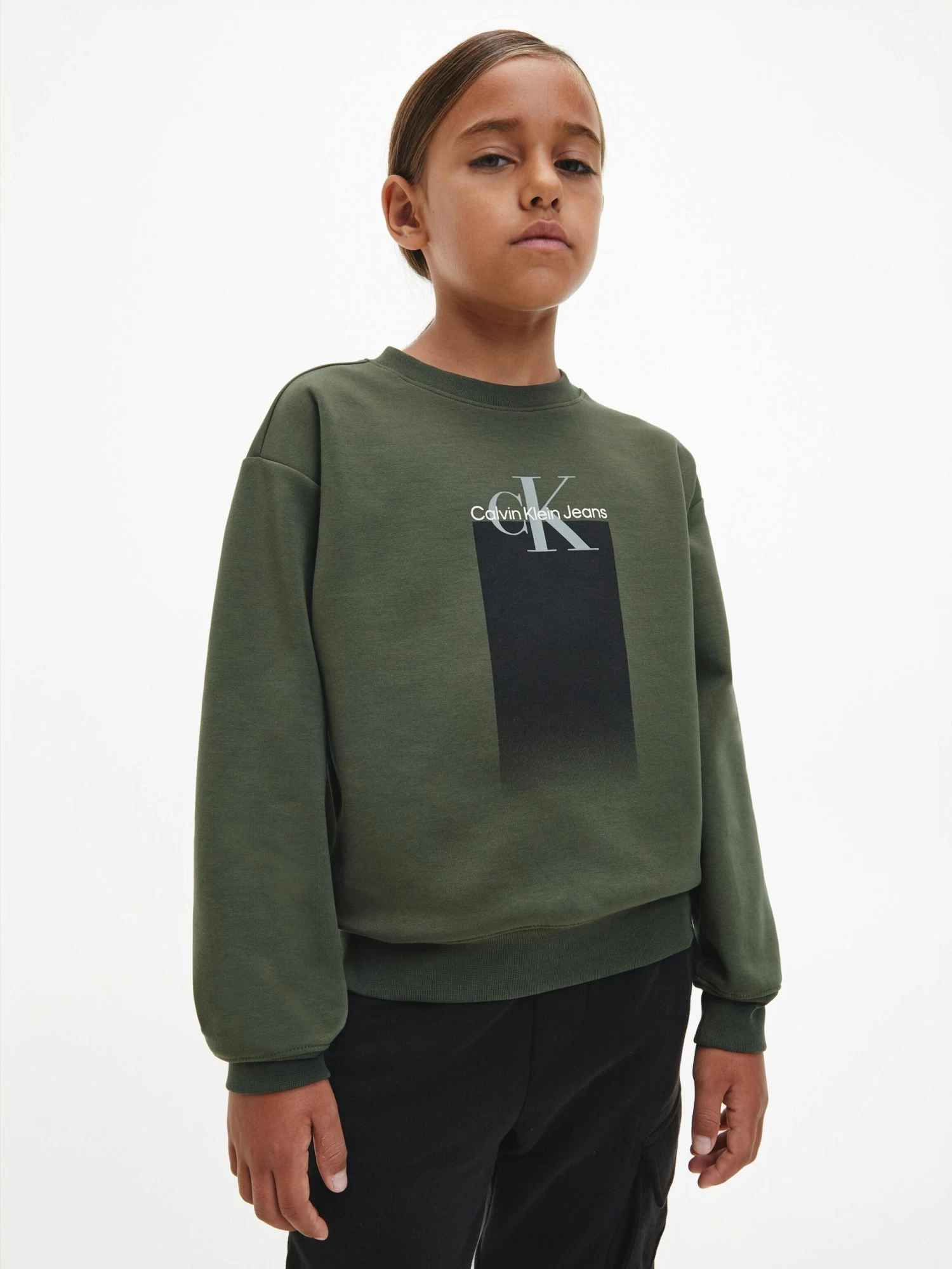 Calvin Klein Boys 8-16 Logo Sweatshirt - Image 3