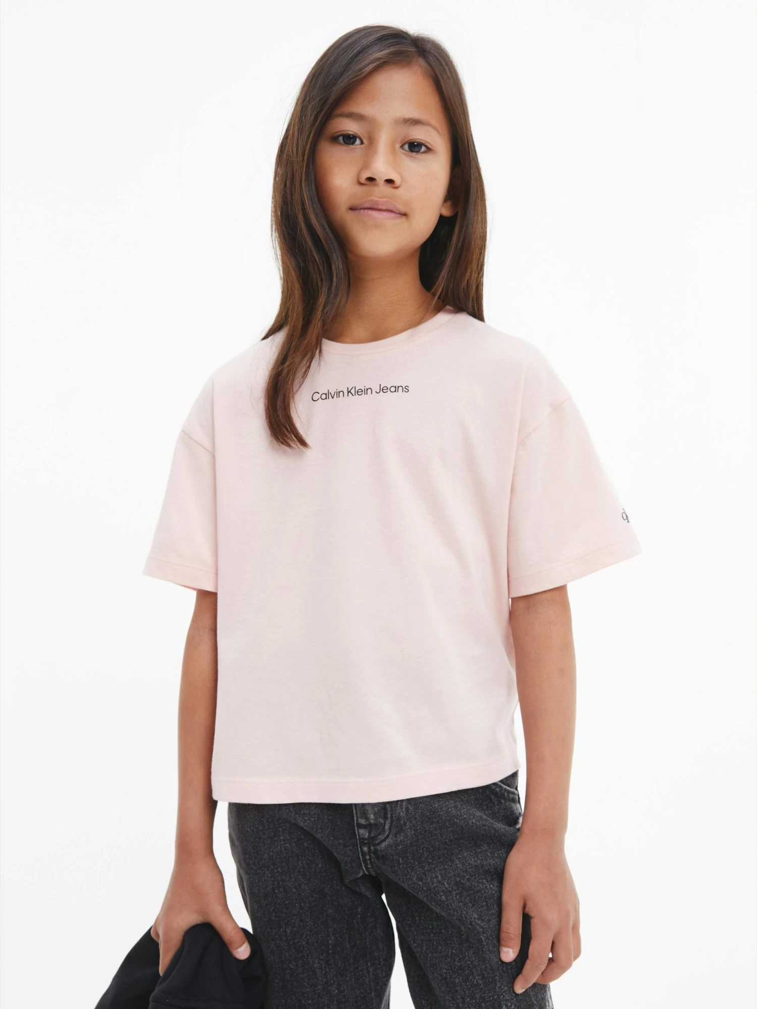 Calvin Klein Girls 8-16 Cotton Boxy T-Shirt - Image 8