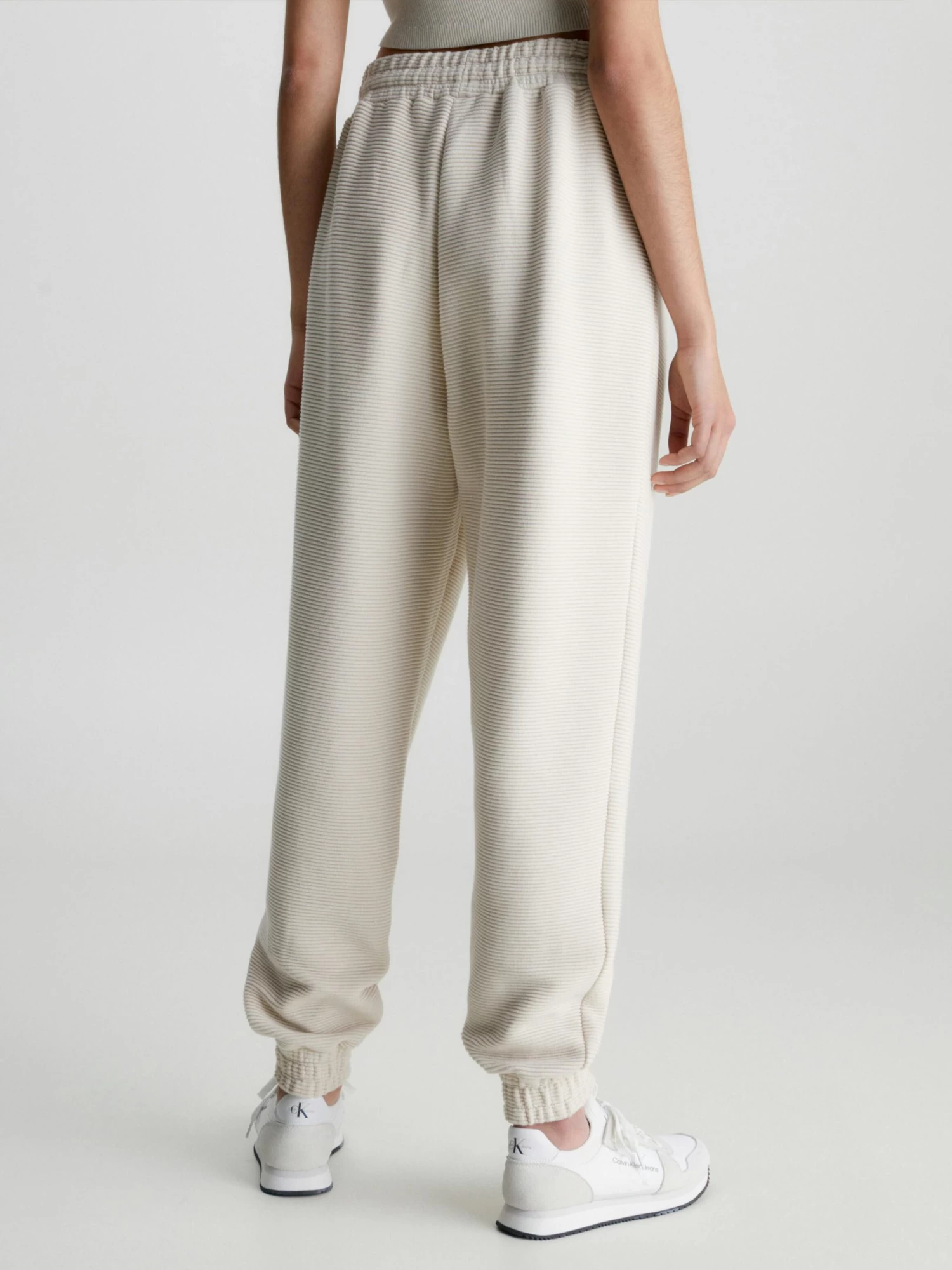Calvin Klein Relaxed Ribbed Ottoman Joggers - Image 2