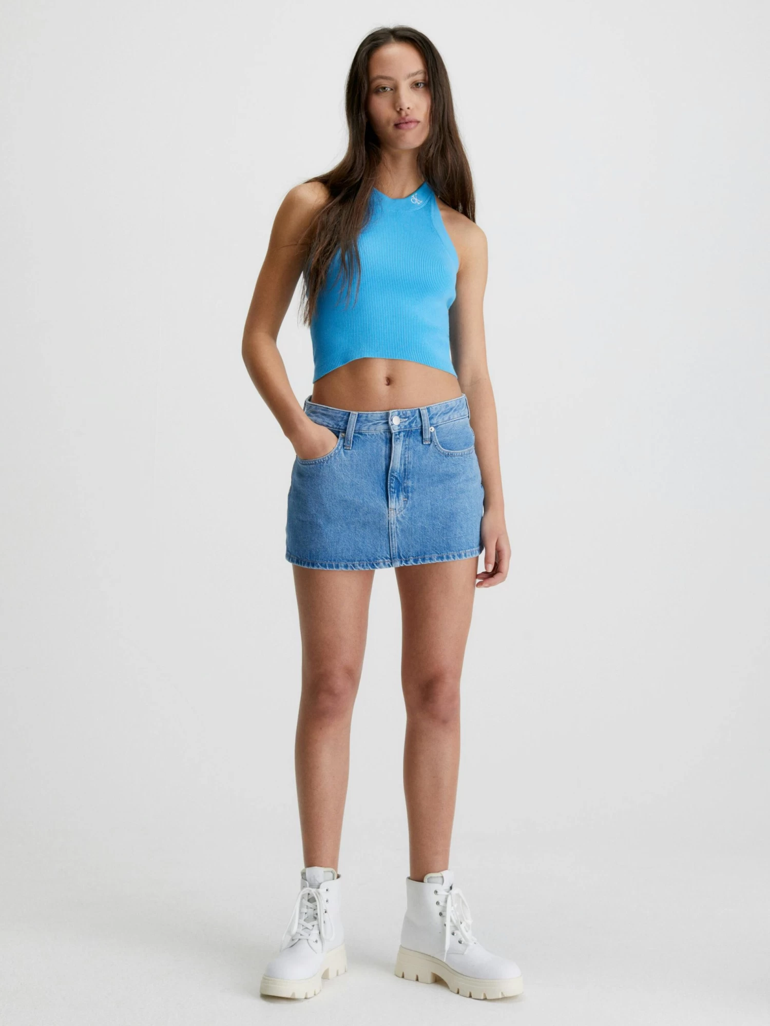 Calvin Klein Knitted Halter Neck Top - Image 4