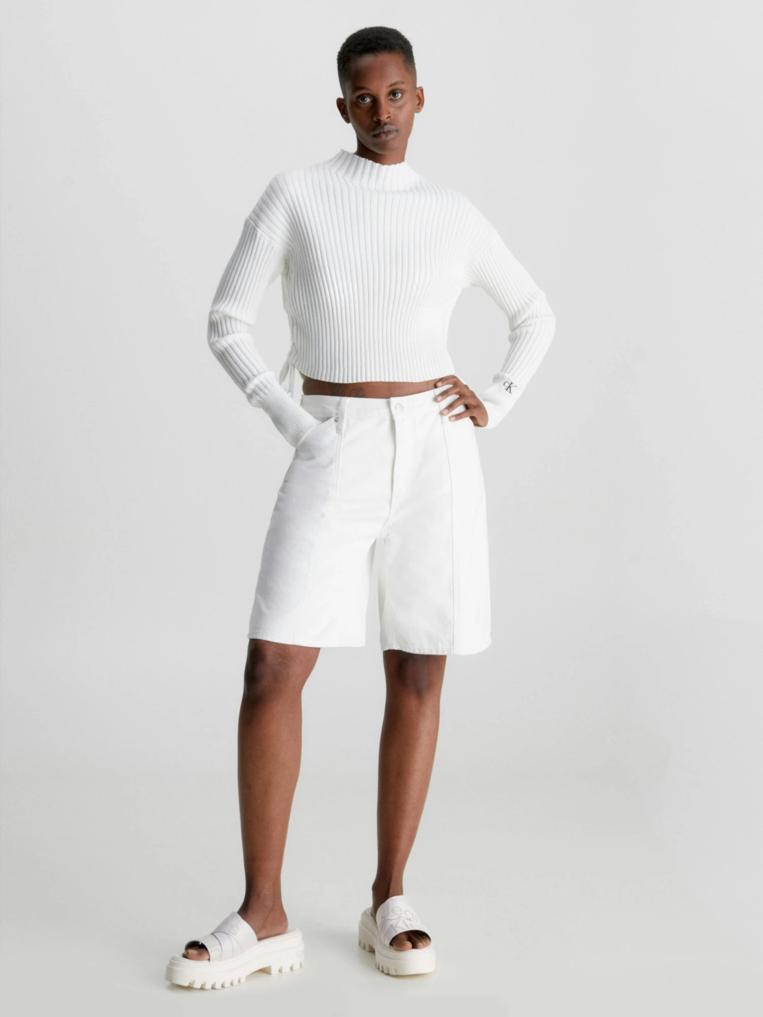 Calvin Klein Organic Cotton Drawstring Jumper - Image 4