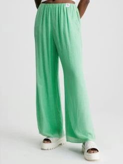 Calvin Klein Crinkle Rayon Wide Leg Trousers