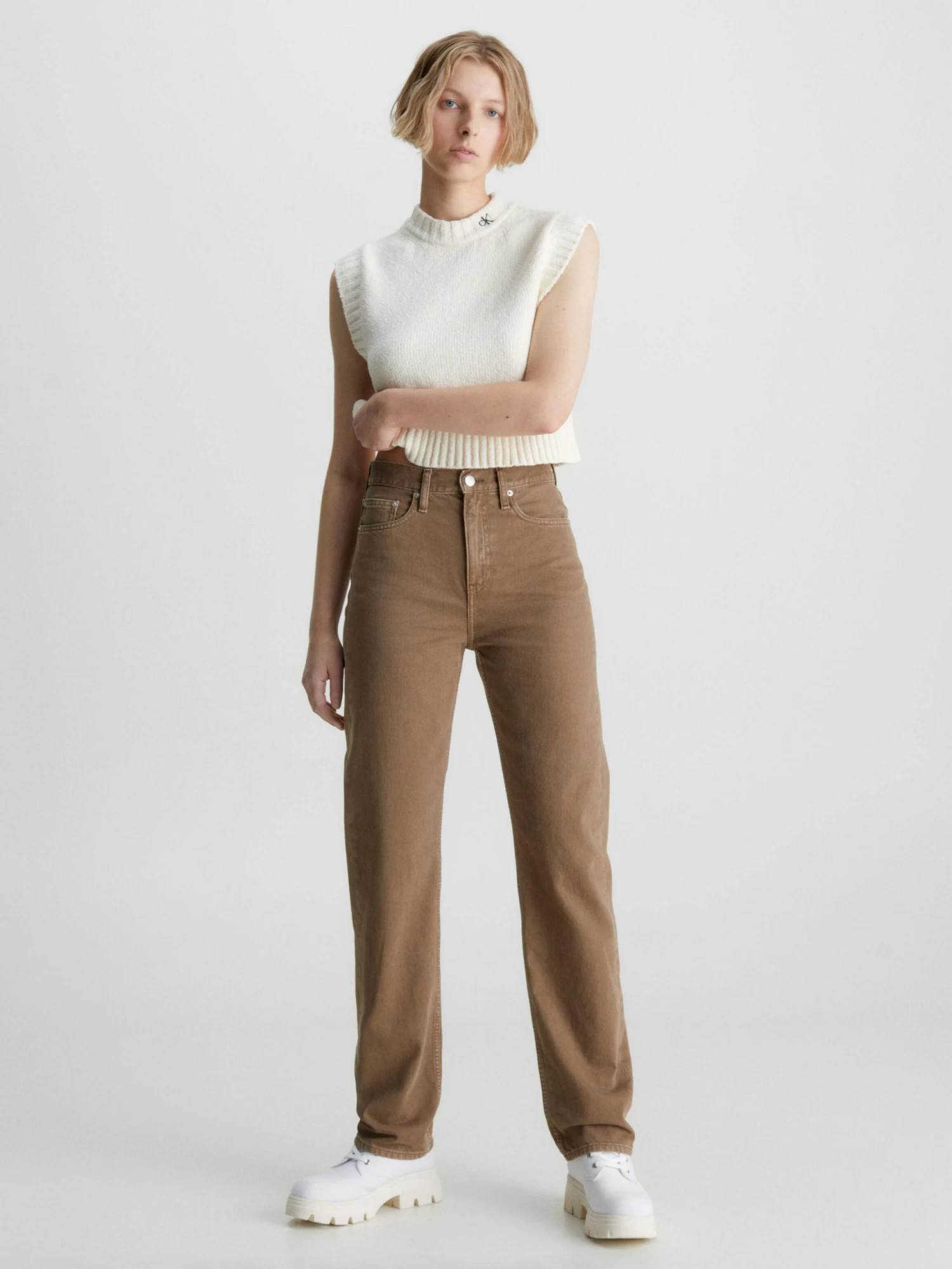 Calvin Klein Cotton Boucle Vest - Image 4