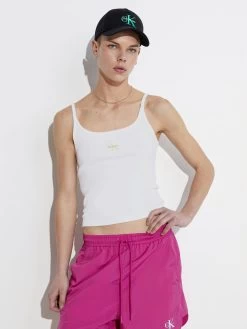 Calvin Klein Pride Monogram Logo Ribbed Tank Top
