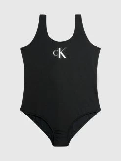 Calvin Klein Girls CK Monogram Swimsuit