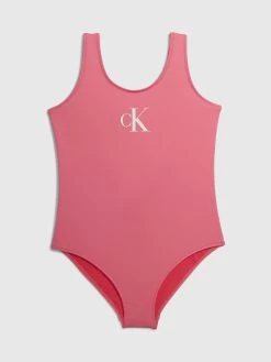 Calvin Klein Girls CK Monogram Swimsuit