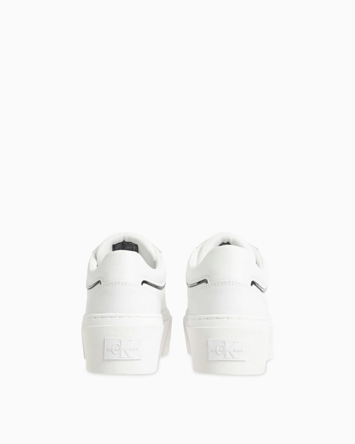 Calvin Klein Leather Low Top Lace Up Sneakers - Image 4