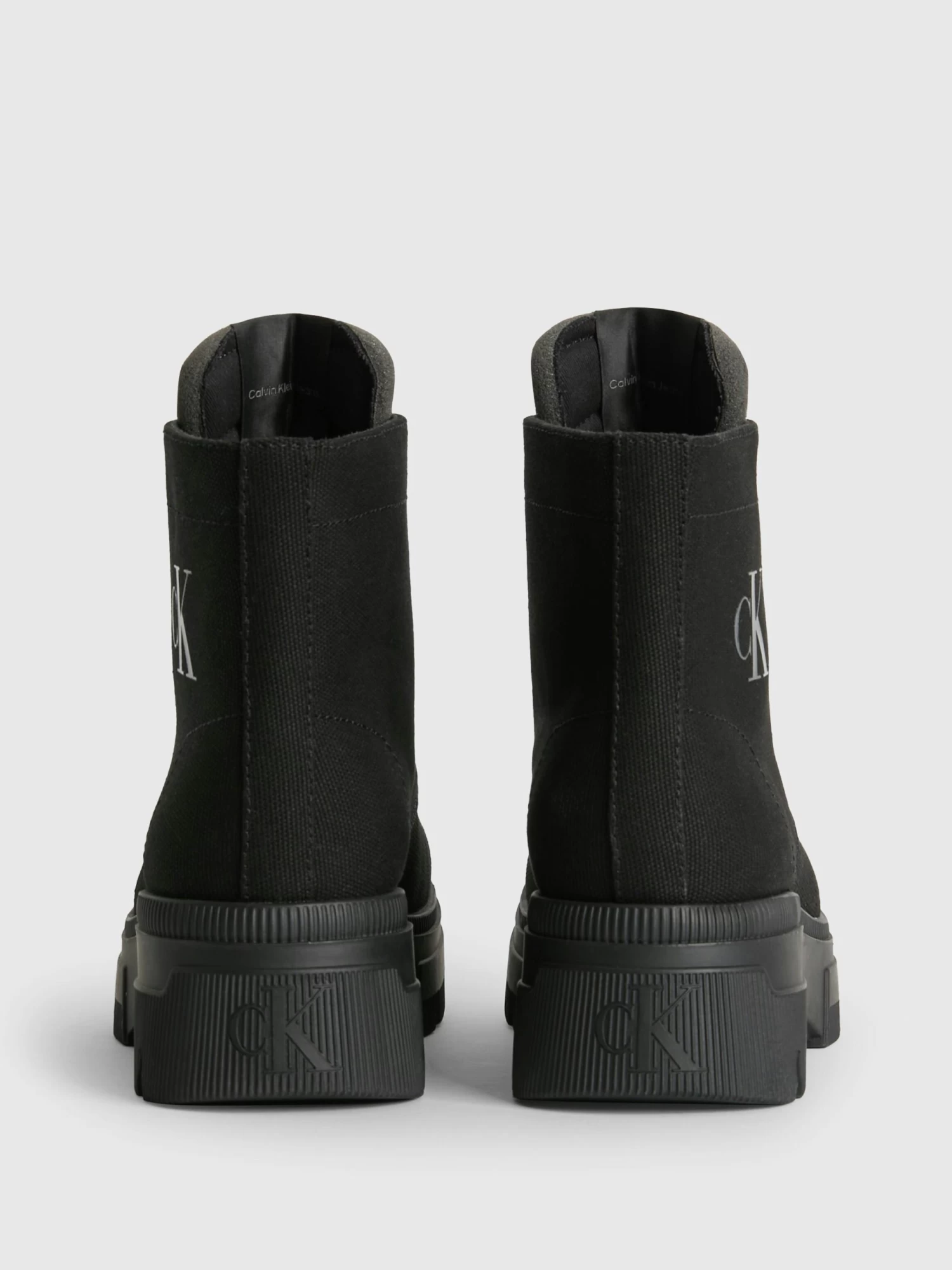 Calvin Klein Canvas Heeled Boots - Image 4