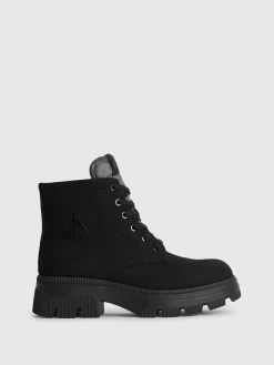 Calvin Klein Canvas Heeled Boots
