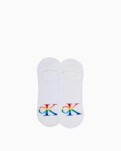 Calvin Klein 2 Pack Pride Footie High Cut Socks