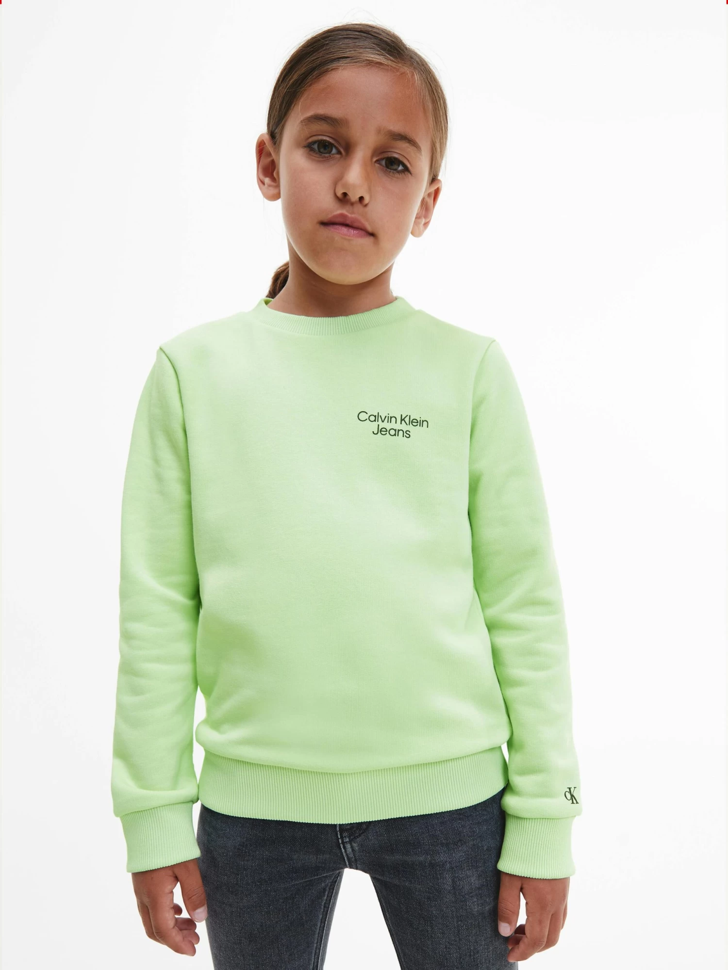 Calvin Klein Boys 4-7 Cotton Terry Sweatshirt - Image 4